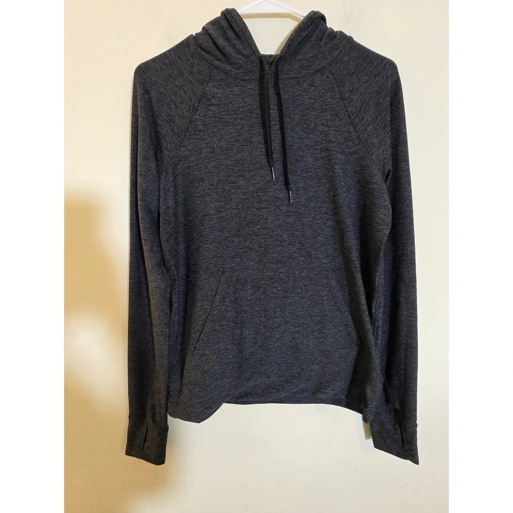 Outdoor‎ Voices CloudKnit Hoodie Charcoal Gray Heathered Pullover Small